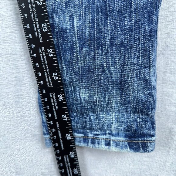 Soho New York Company Curvy Boyfriend Jeans Acid Wash Denim Womens Blue Size 2 - Picture 9 of 11